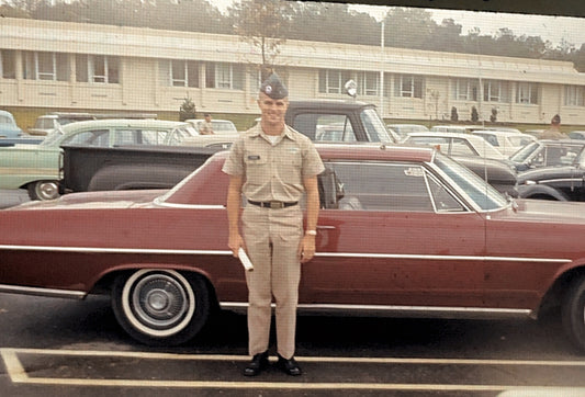 35MM Slide Photo Vietnam Solider MATA Graduation 1965 with Car 