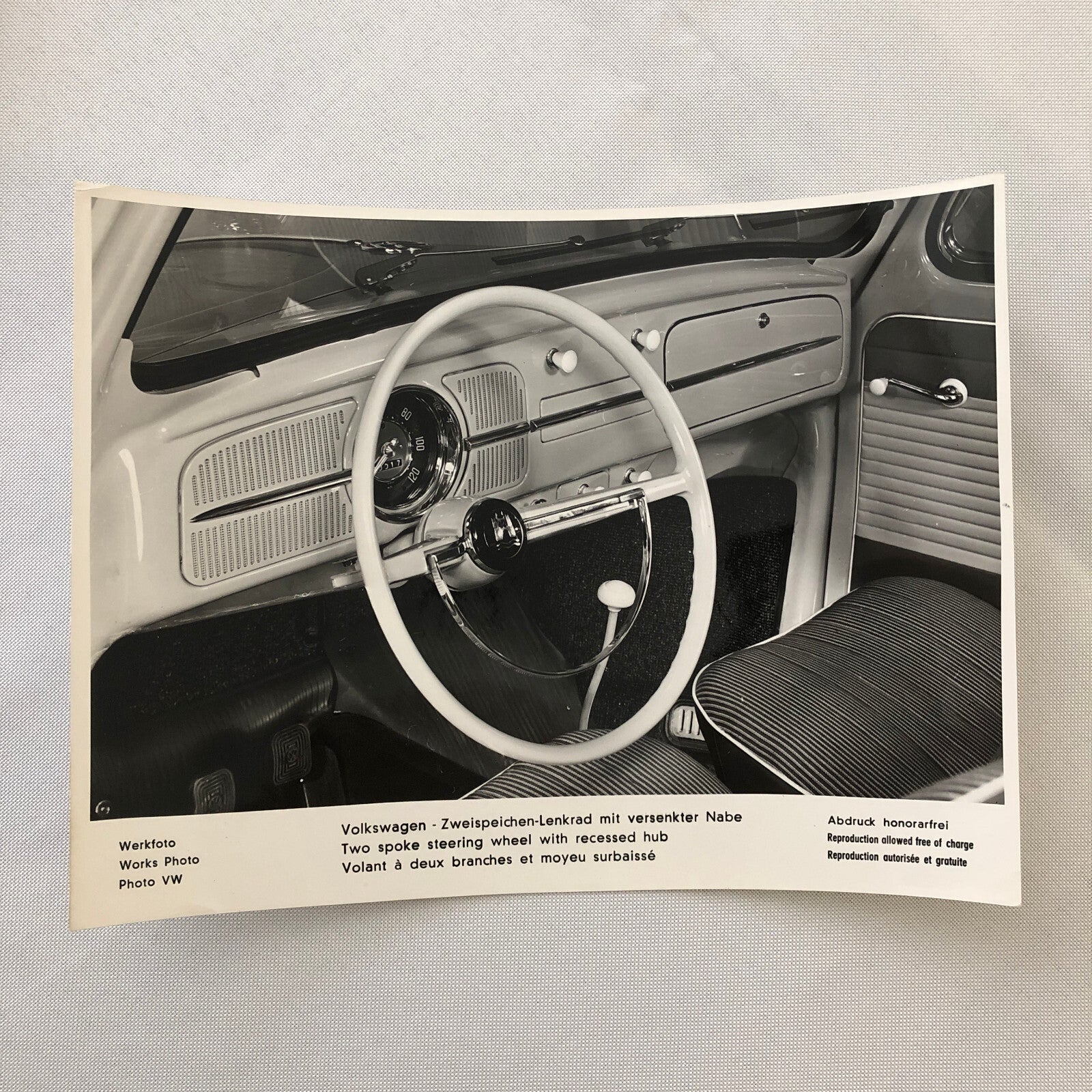 Volkswagen VW Beetle Factory Press Photo Photograph Print 1959