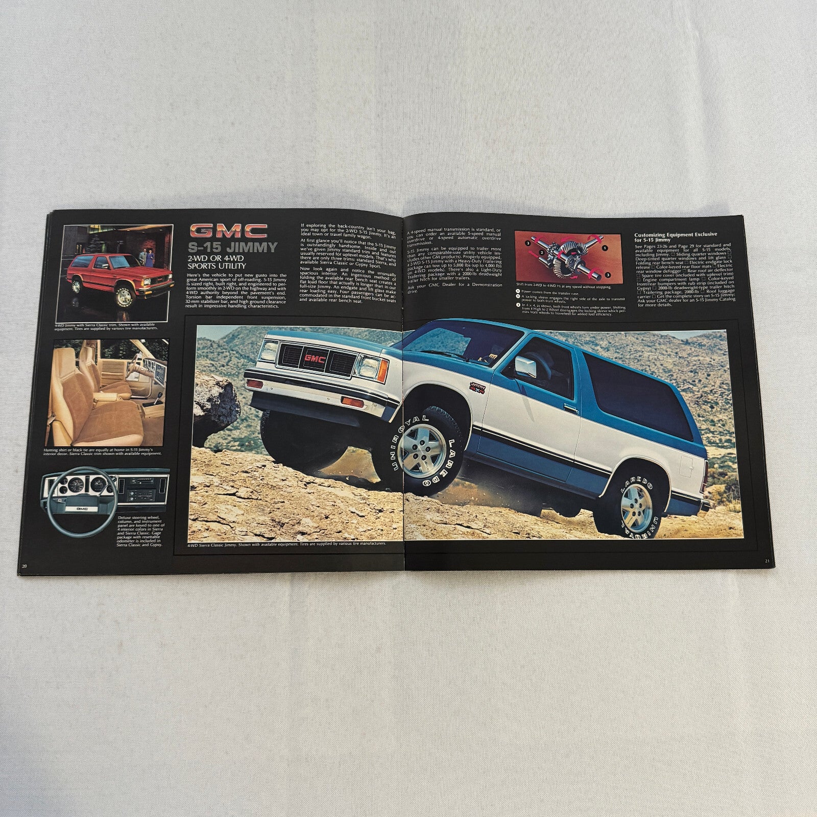 1984 GMC S-15 Pickup S15 Pickup Truck Sales Brochure Catalog Advertising
