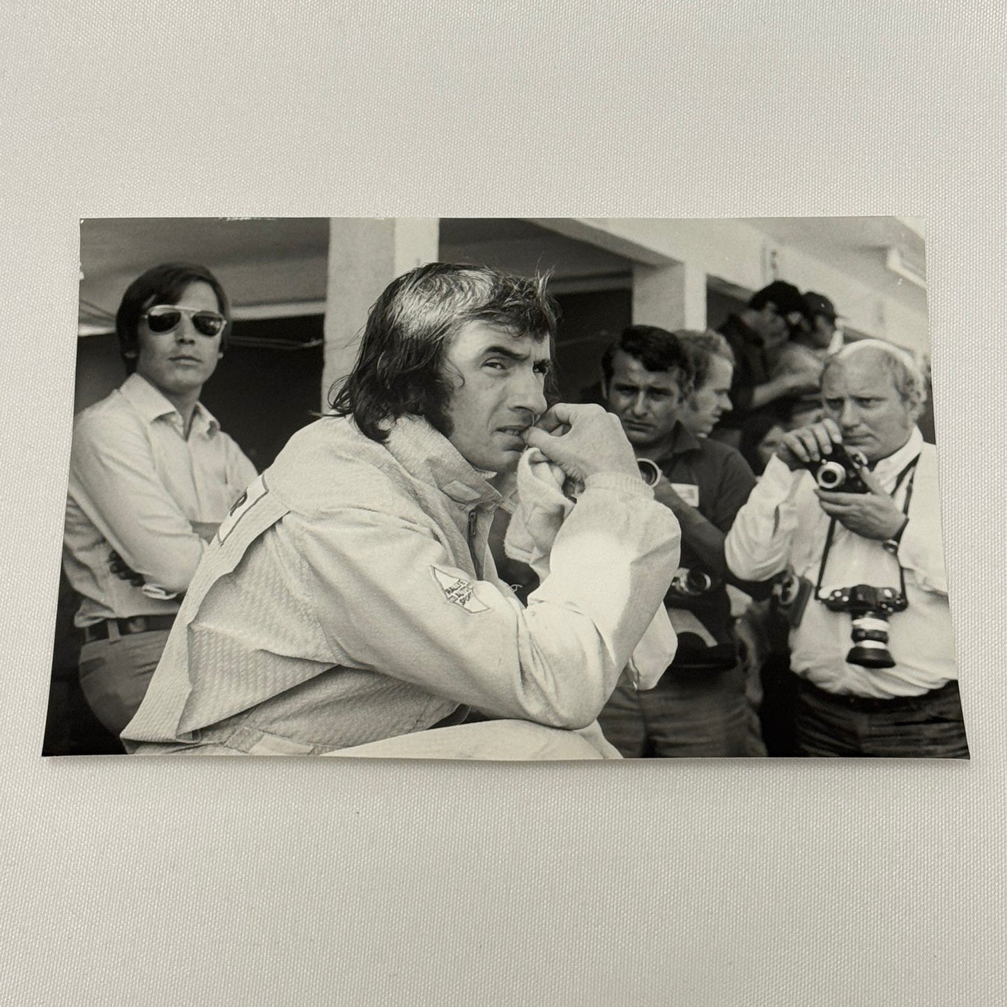 Vintage Racing Photo 1971 German Grand Prix Race Jackie Stewart Motorsport
