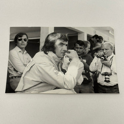 Vintage Racing Photo 1971 German Grand Prix Race Jackie Stewart Motorsport