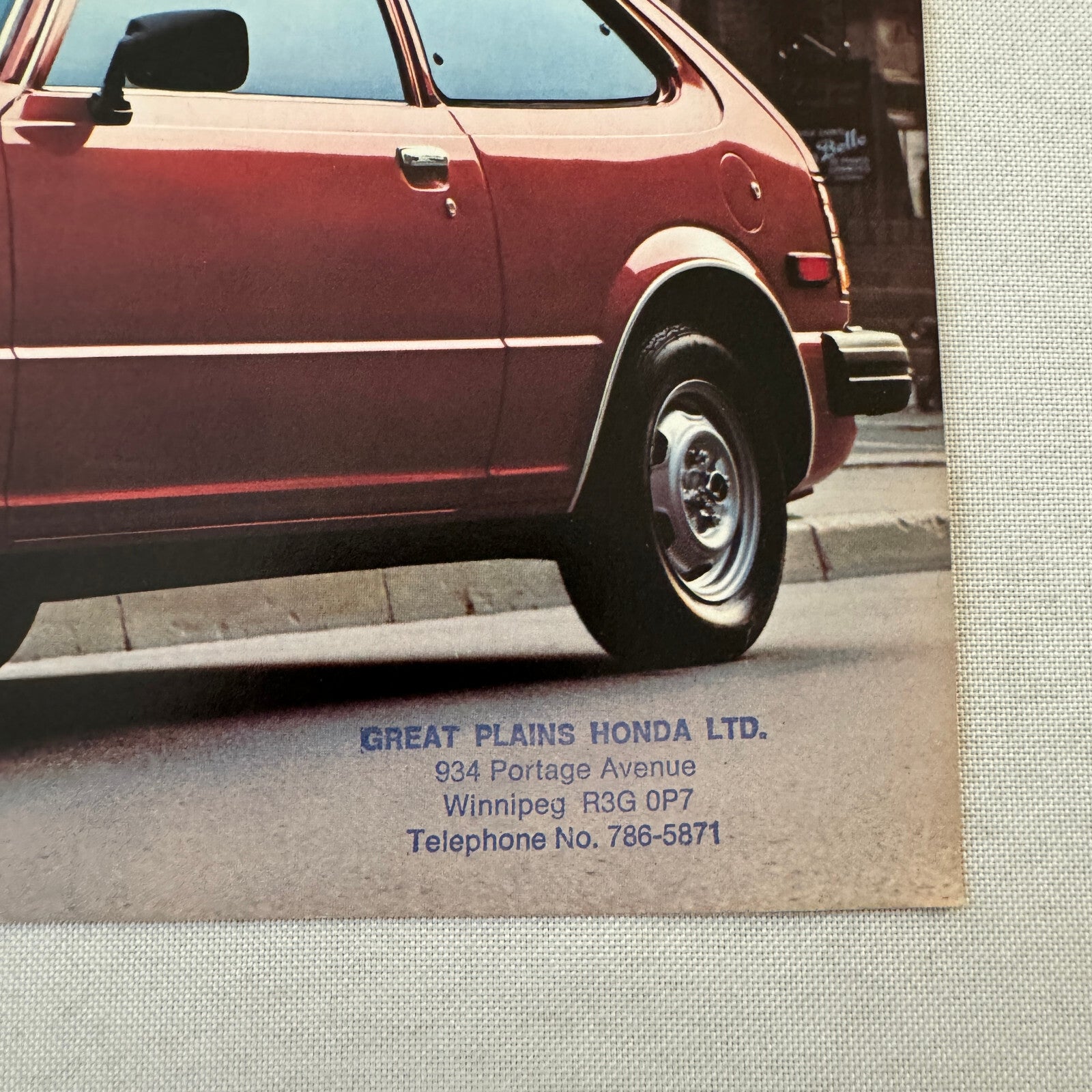 Honda Civic Hatchback and 1500 GL Car Sales Brochure Catalog Canadian 1979 1980