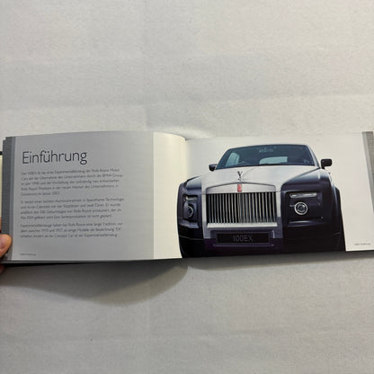 Rolls Royce 100EX Convertible Concept Car Press Kit Photo CD Hardbound German