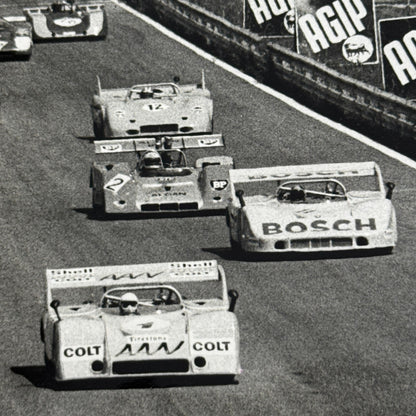 Vintage Racing Photo Photograph Print 1970s Sports Car Endurance Race