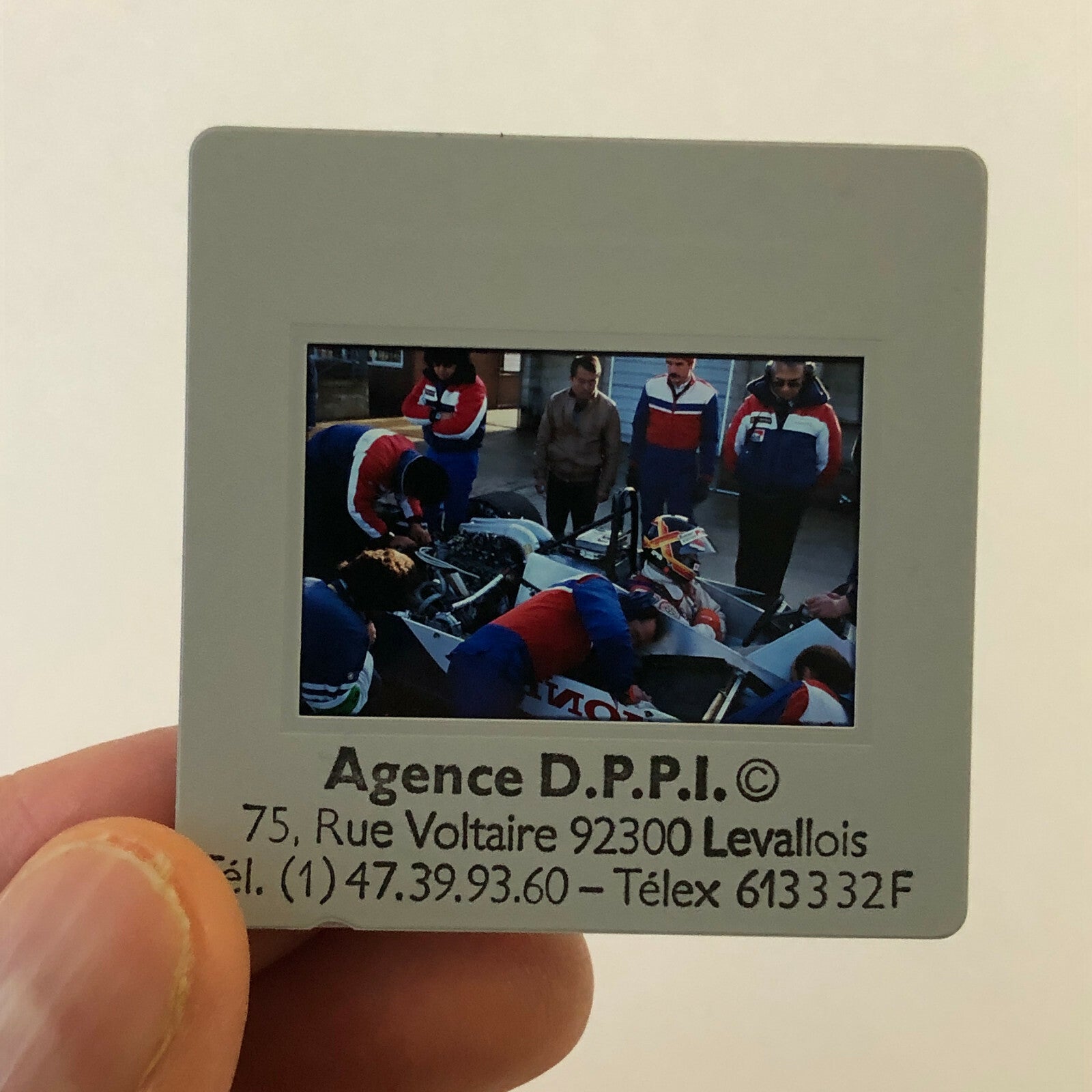 1982 Thierry Boutsen Spirit Honda Racing DPPI 35MM Press Photo Slide