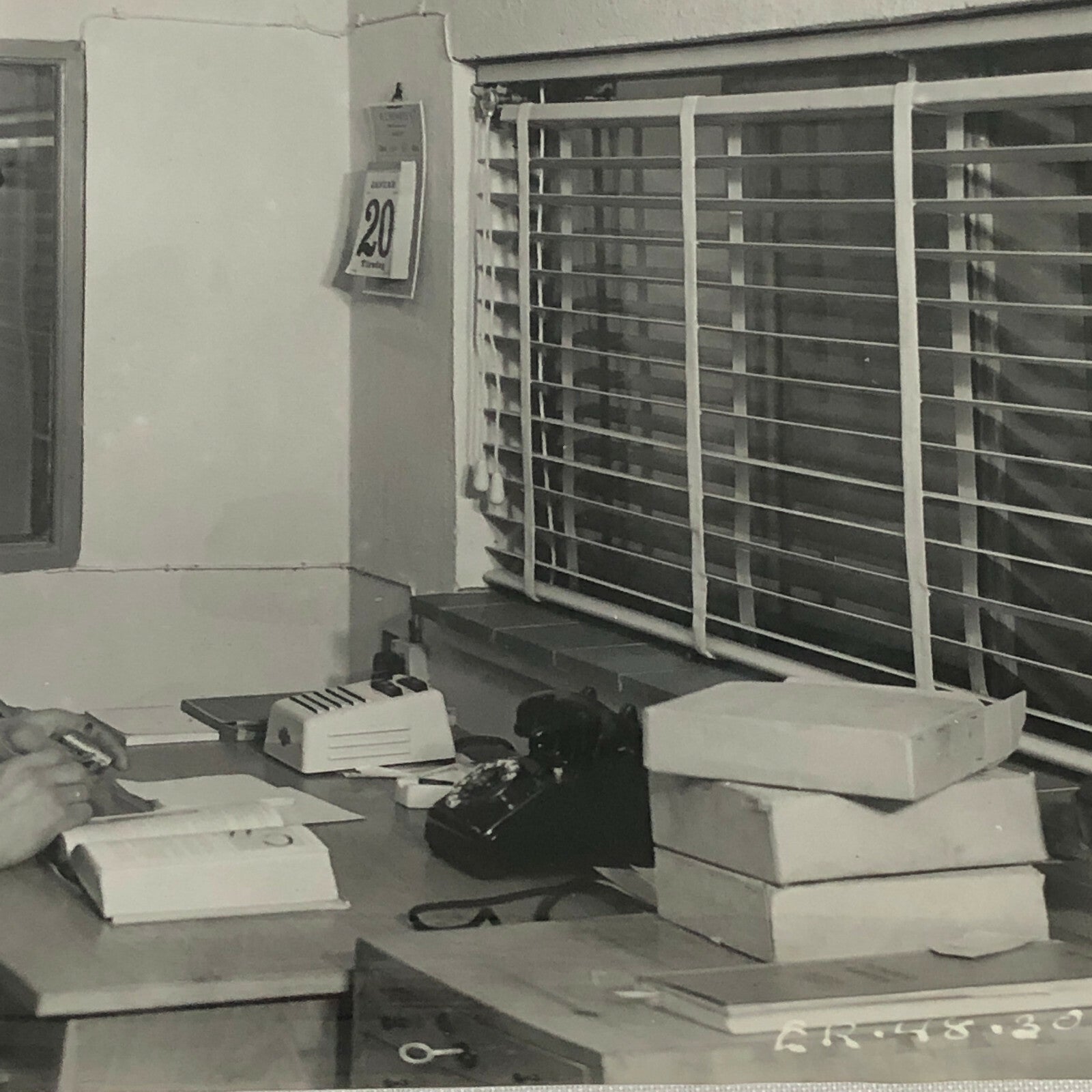 Antique Vintage Photograph of Office Workers in Factory Denmark Ergo Trailer