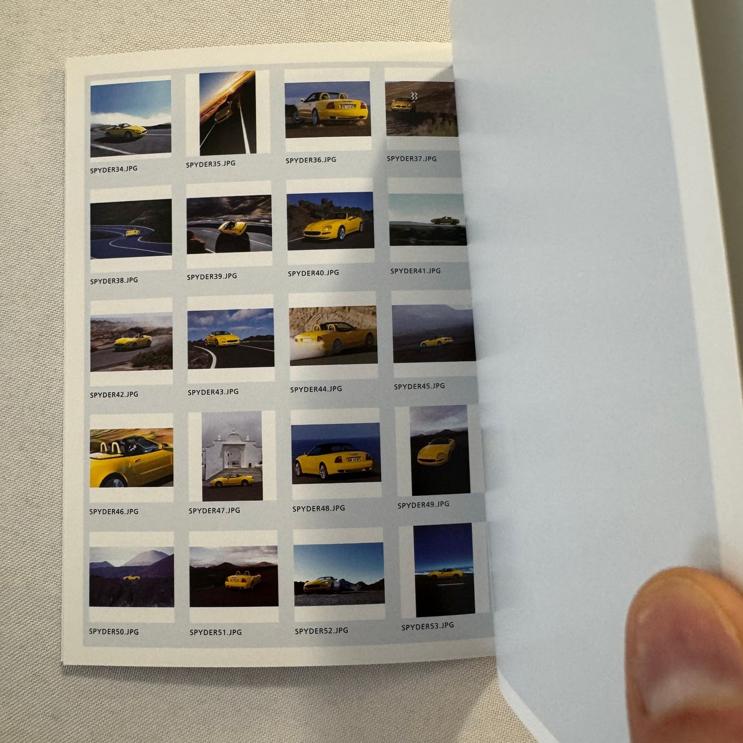 2001 Maserati Spyder Convertible Press Kit Brochure Photo CD Frankfurt Autoshow