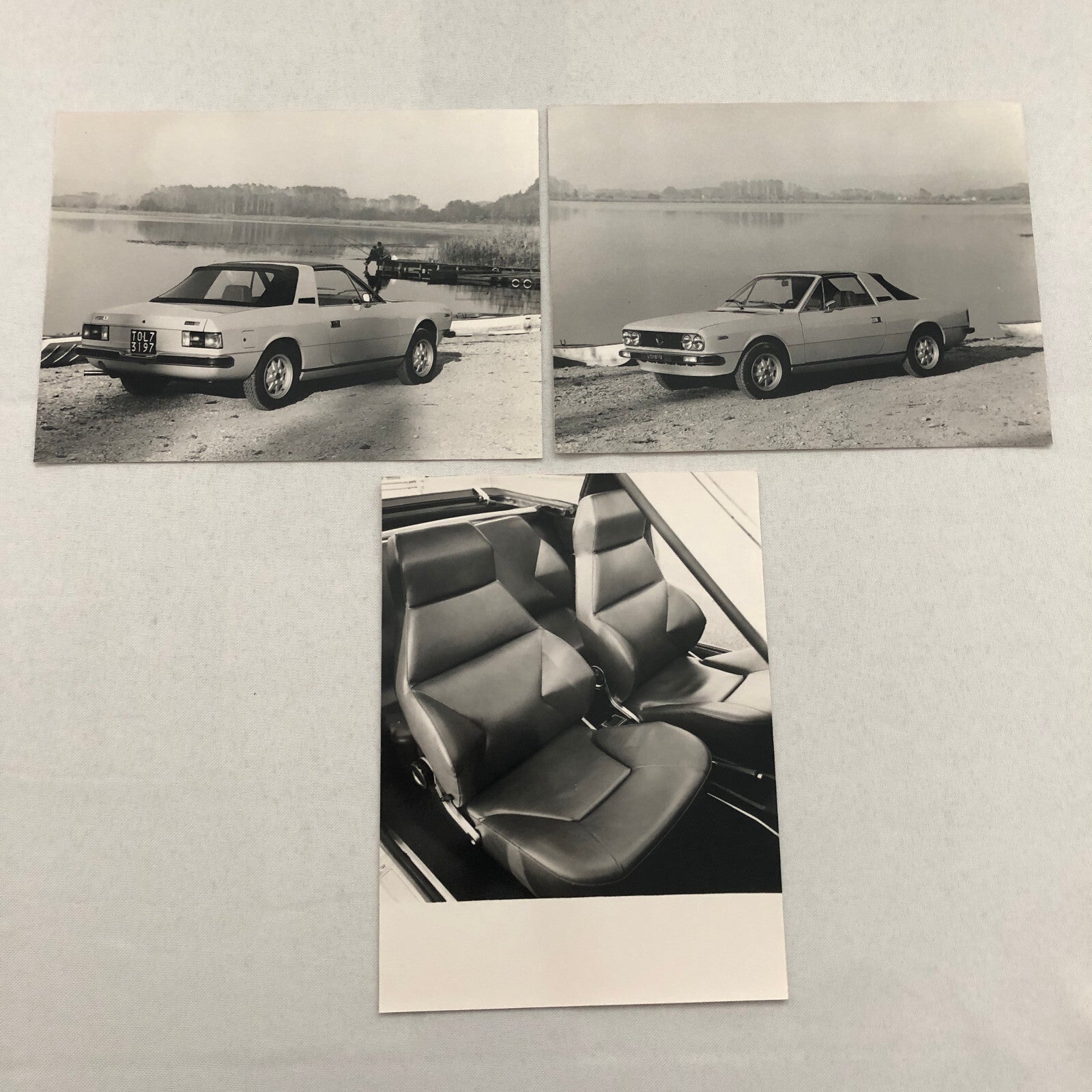 Lancia Beta Spider Press Photo Factory Car Photograph Lot of 3