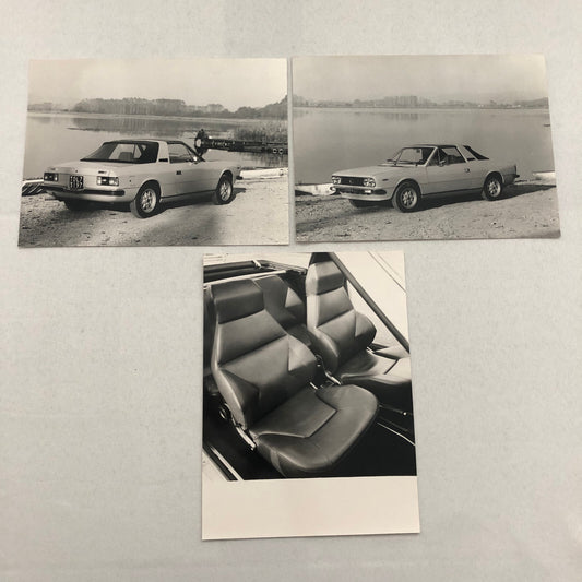Lancia Beta Spider Press Photo Factory Car Photograph Lot of 3