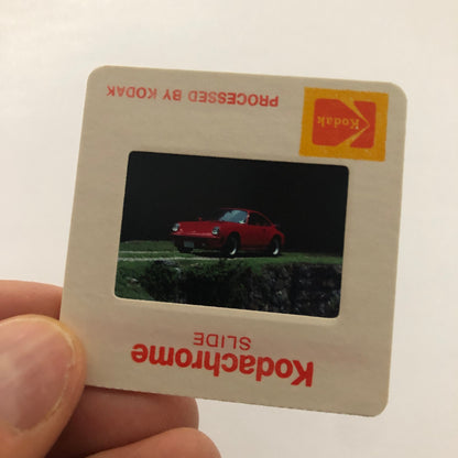 Porsche 911 Car 35mm Photo Slide Vintage 1981