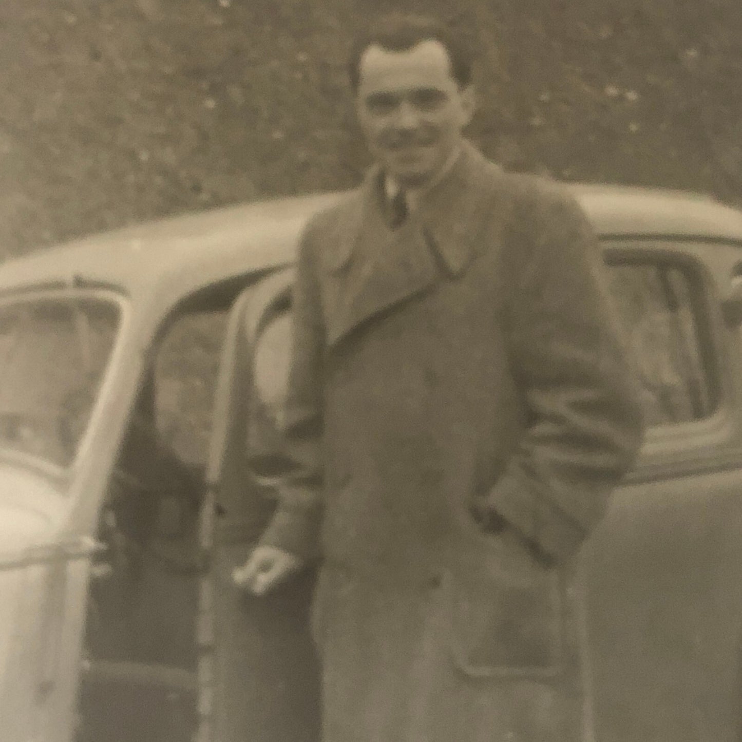Vintage Photo Photograph Man with Automobile Car AL22SM1