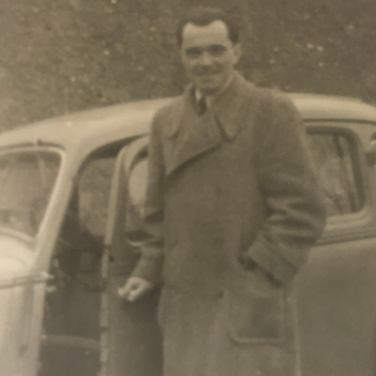 Vintage Photo Photograph Man with Automobile Car AL22SM1