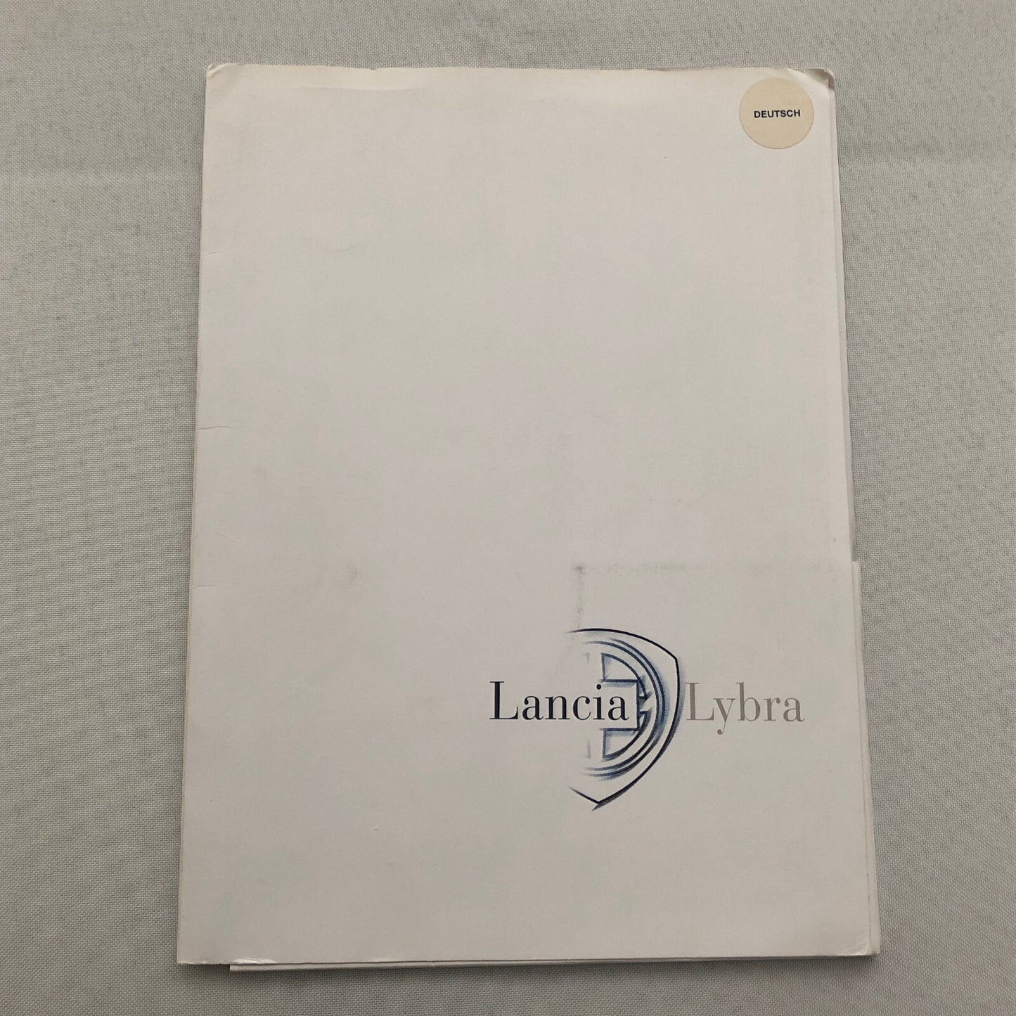 Lancia Lybra Car Sales Brochure Catalog GERMAN Text European Harrison Ford