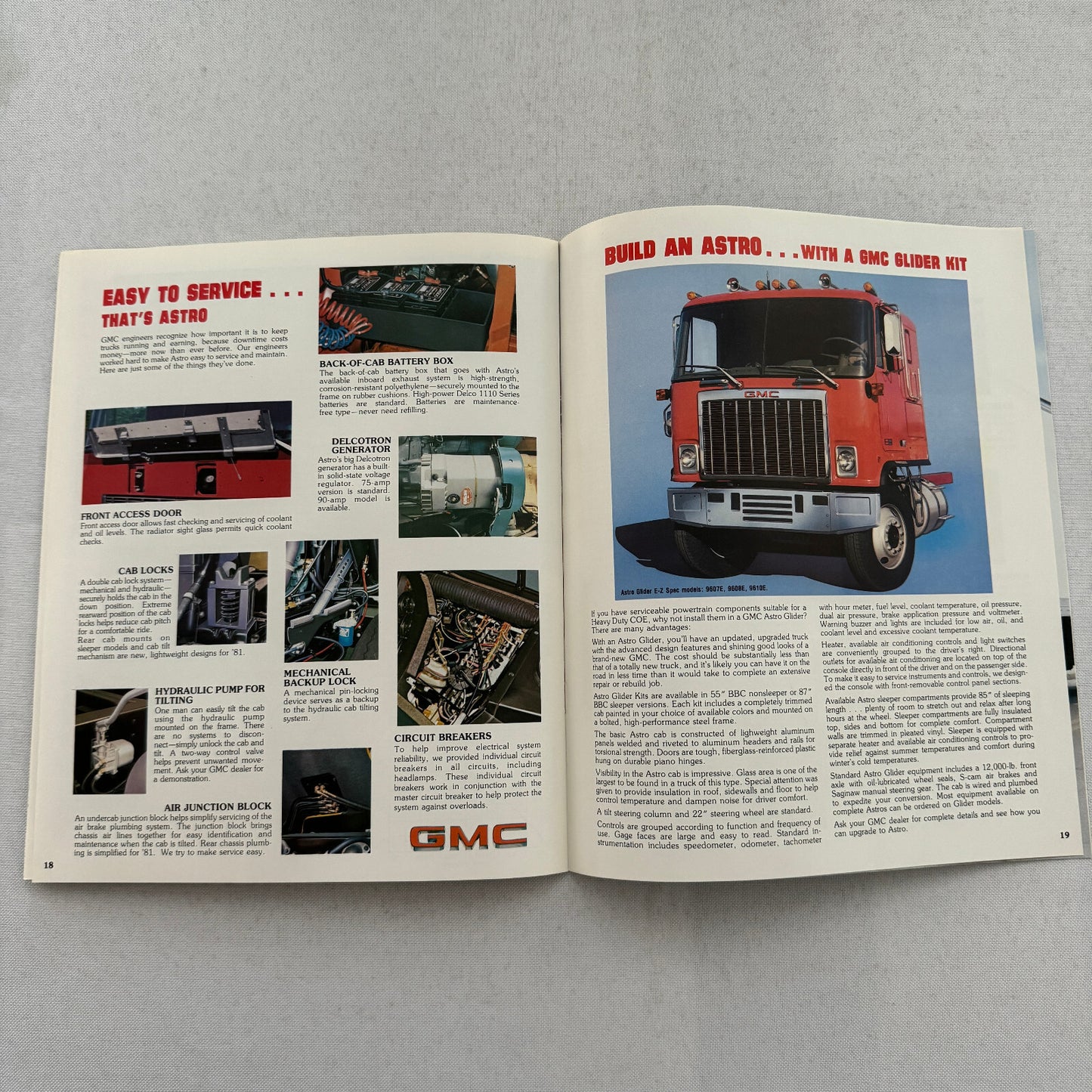 GMC Astro Truck Sales Brochure Catalog Advertising Vintage