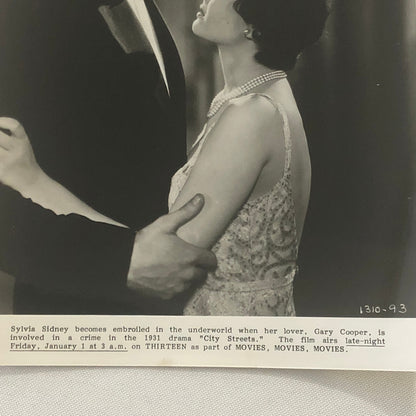 City Streets Movie Gary Cooper Sylvia Sidney Press Photo Photograph Film