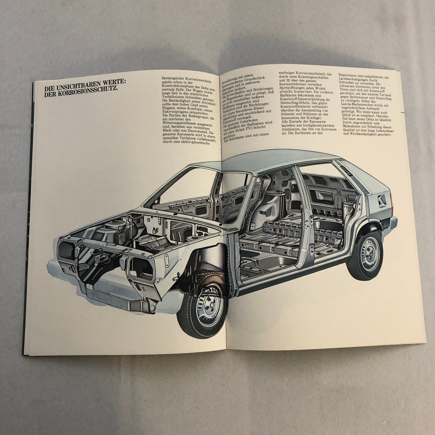 1980 Lancia 1300 and 1500 Car Sales Brochure Catalog German Text