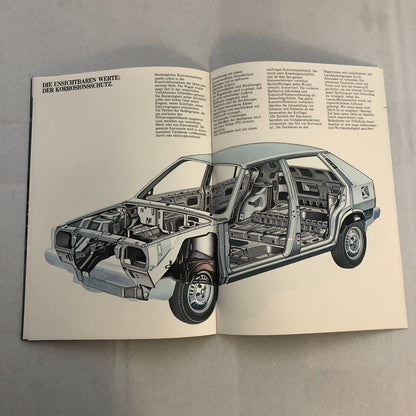 1980 Lancia 1300 and 1500 Car Sales Brochure Catalog German Text