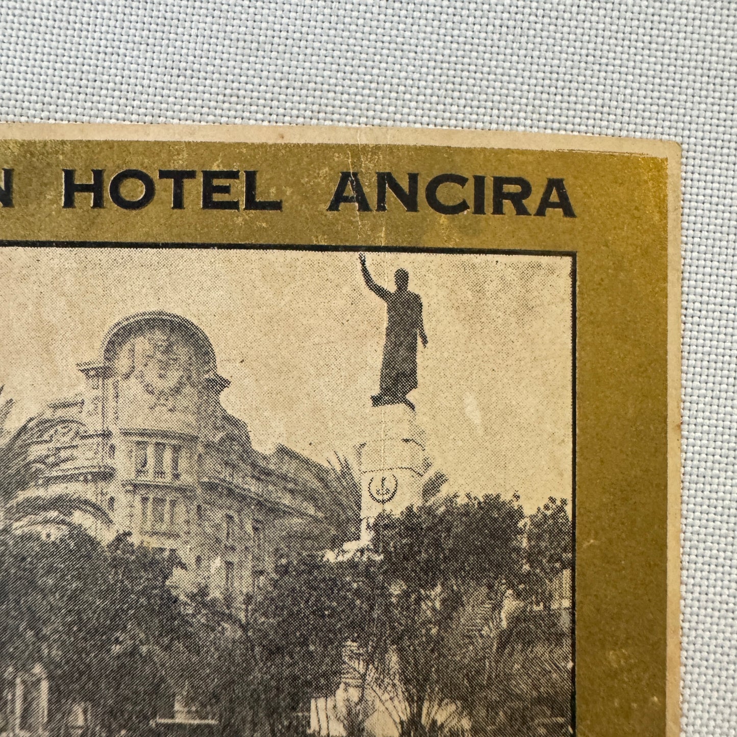 Vintage Hotel Travel Label Gran Hotel Ancira Monterrey Mexico Mexican