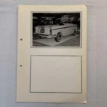 Autobianchi Bianchina Cabriolet Convertible Car at Autoshow Photo Photograph Lot
