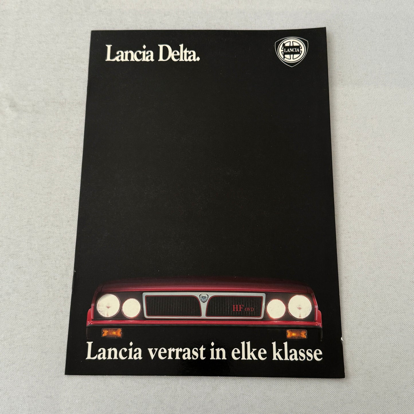 Lancia Delta Car Sales Brochure Catalog German Text GT HF Turbo 1.3