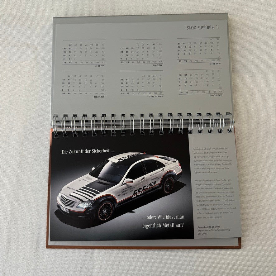 2012 Mercedes Benz S Class History Promotional Calendar GERMAN Text