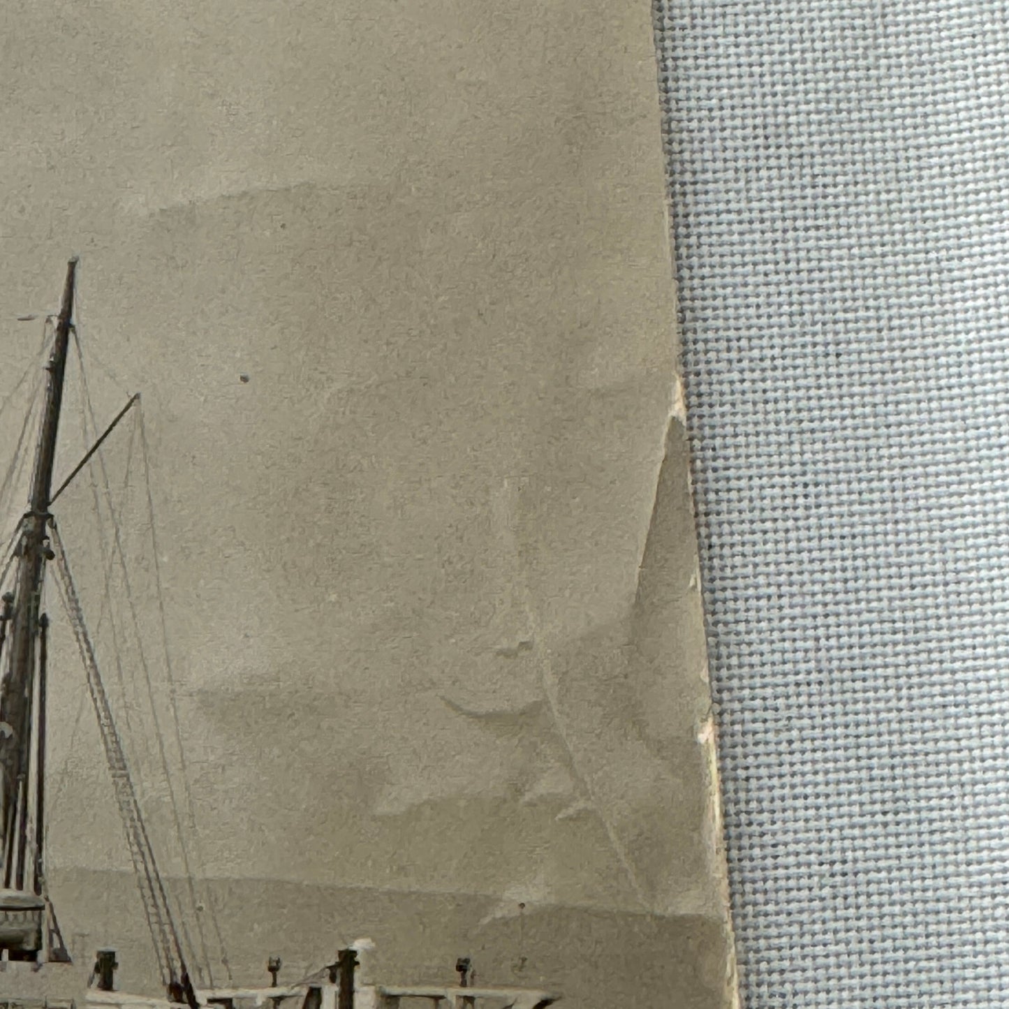 Vintage Ship Boat Photo Photograph Print Unidentified Vessel