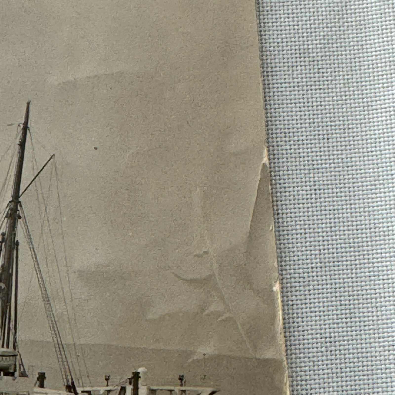 Vintage Ship Boat Photo Photograph Print Unidentified Vessel