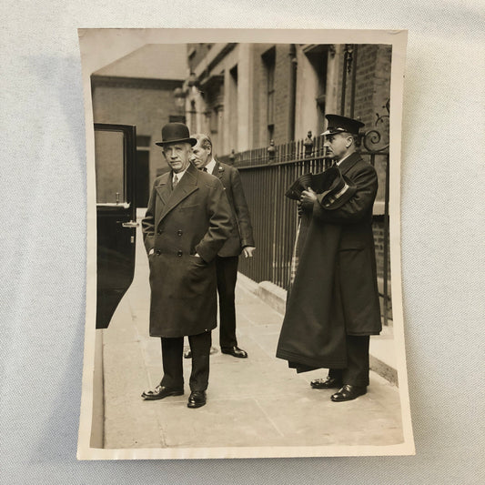 Press Photo Photograph President Franklin Roosevelt Ambassador London Trip 1933