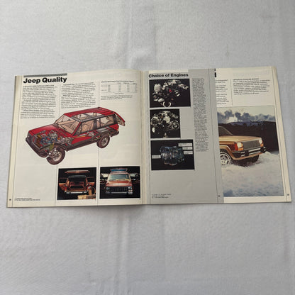 1985 Jeep Sales Brochure Catalog Grand Wagoneer Cherokee Chief CJ Renegade +