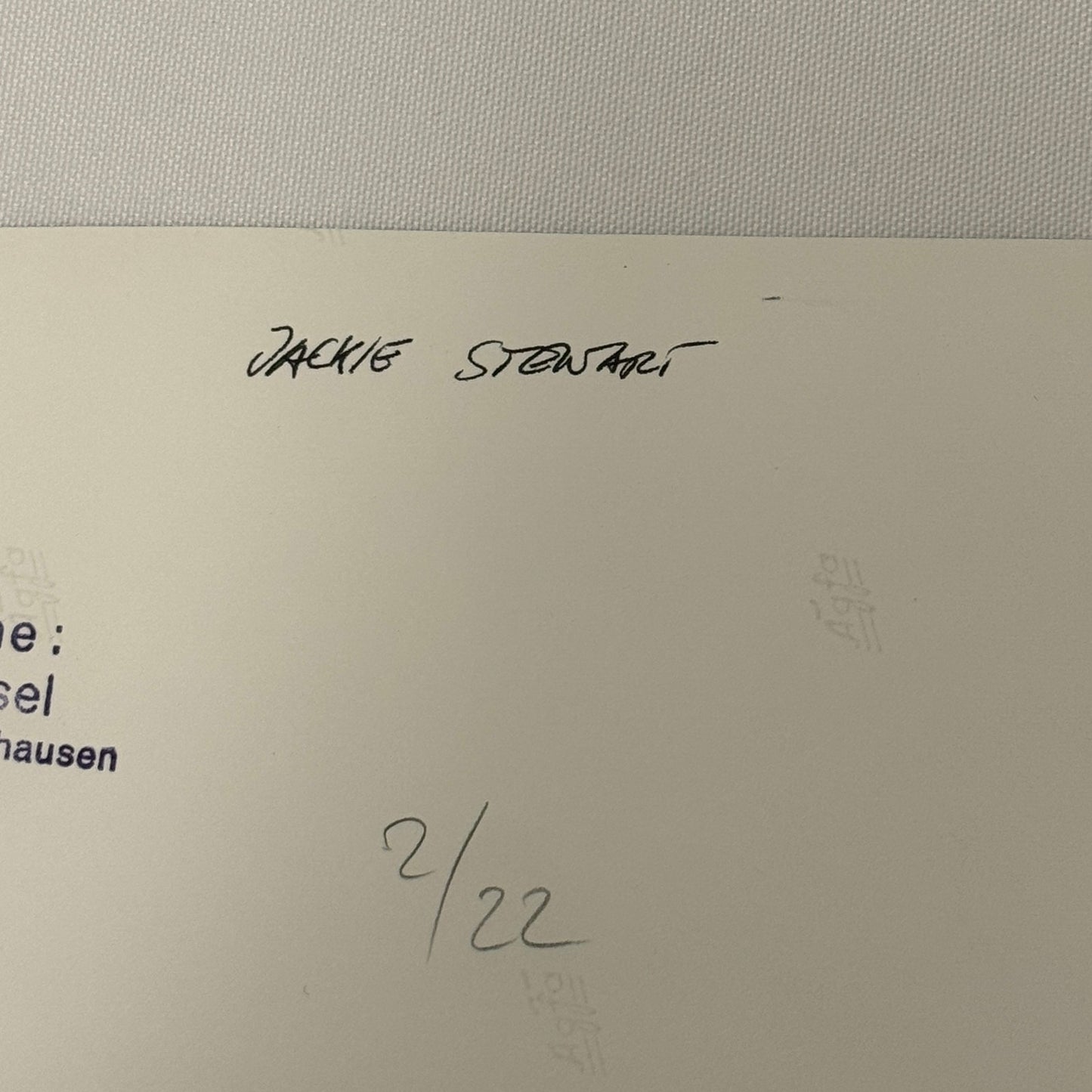 Vintage Racing Photo 1971 German Grand Prix Race Jackie Stewart Motorsport