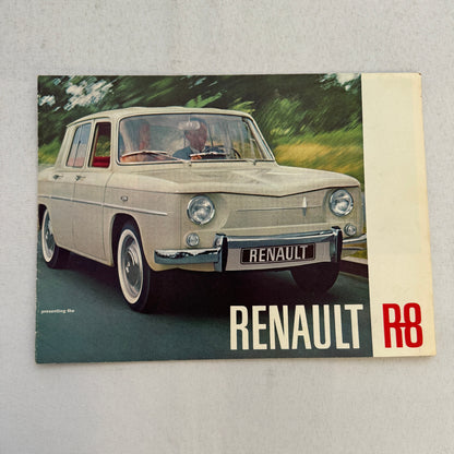 Renault R8 Car Sales Brochure Catalog Vintage Advertising Canadian