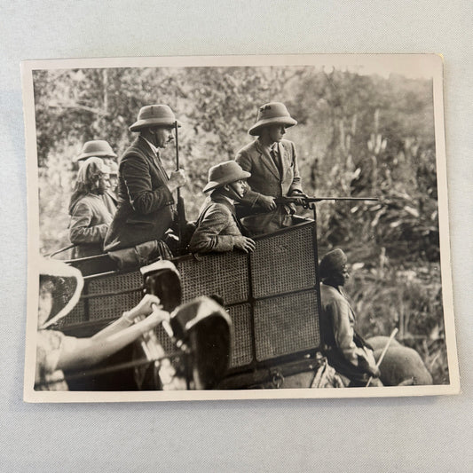 Edward Prince of Wales King Edward VIII Nepal Tiger Hunt Press Photo Photograph