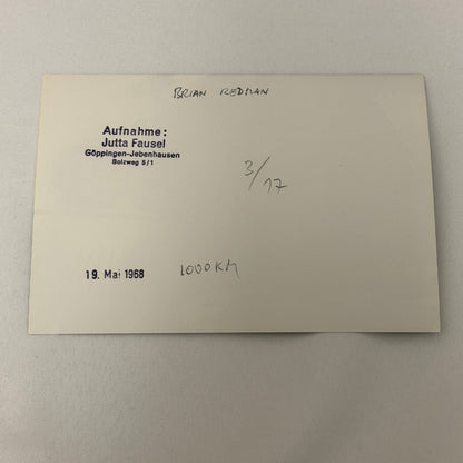 Vintage Racing Photo Brian Redman 1968 1000KM Race Motorsport Photograph