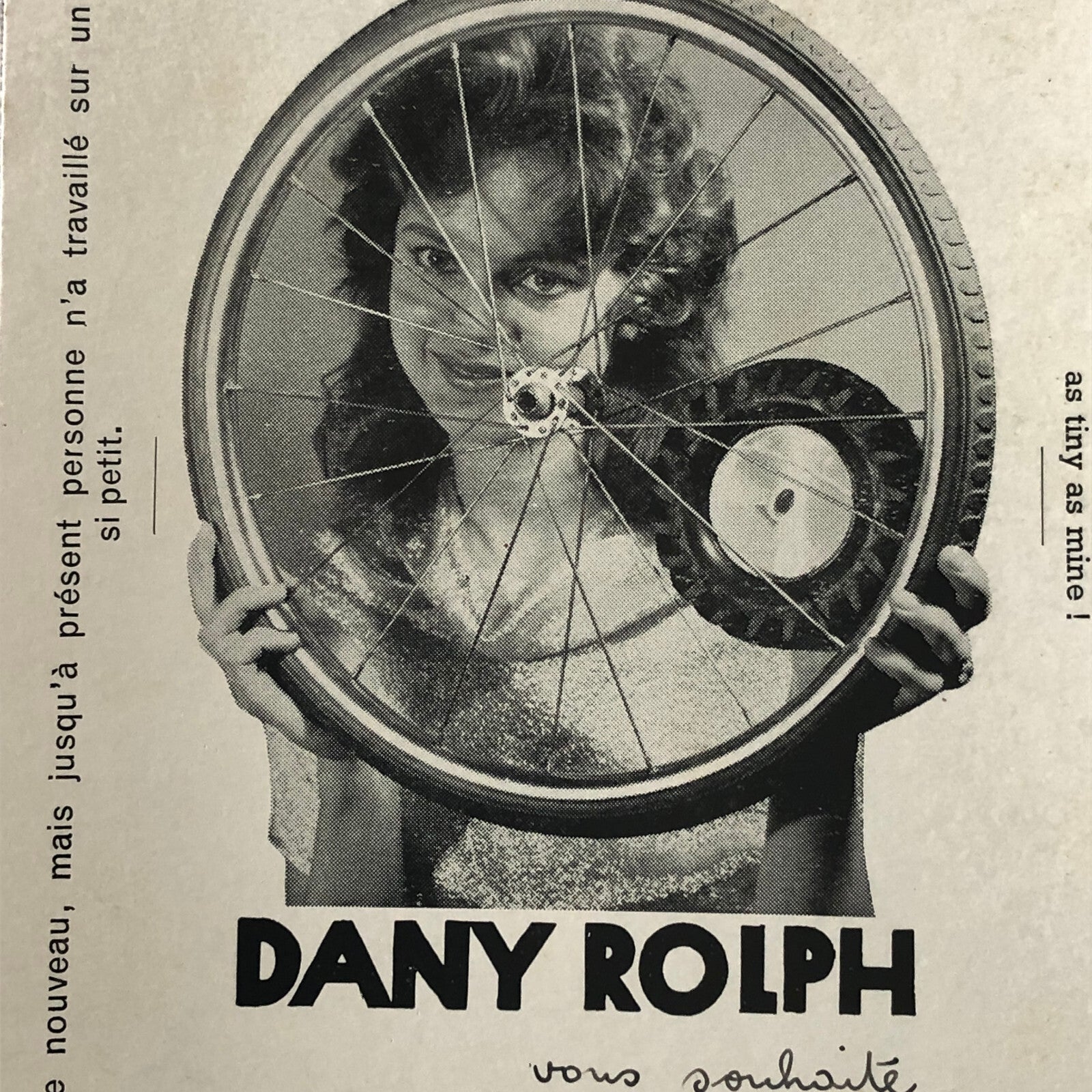 Circus Performer Unicycle Monocycle Act Postcard Post Card Dany Rolph Signed
