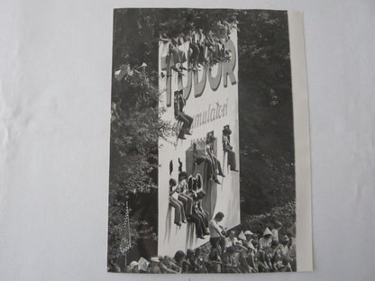 Vintage 1973 Italian Grand Prix Photograph Photo - Spectators Crowd 