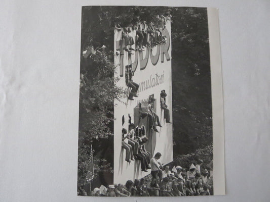 Vintage 1973 Italian Grand Prix Photograph Photo - Spectators Crowd 