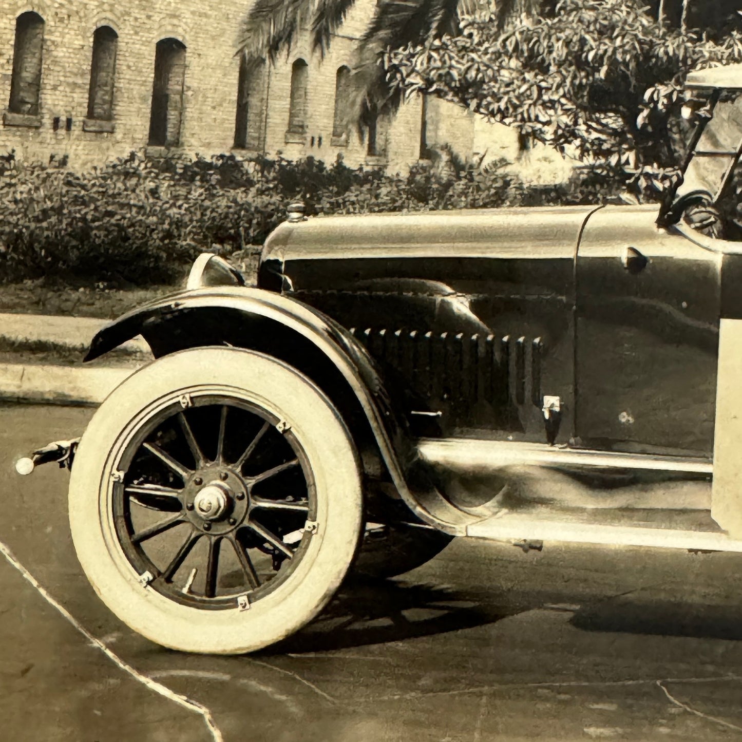 Charles W Link Vintage Automobile Car Sedan Top Real Photo Postcard RPPC Antique