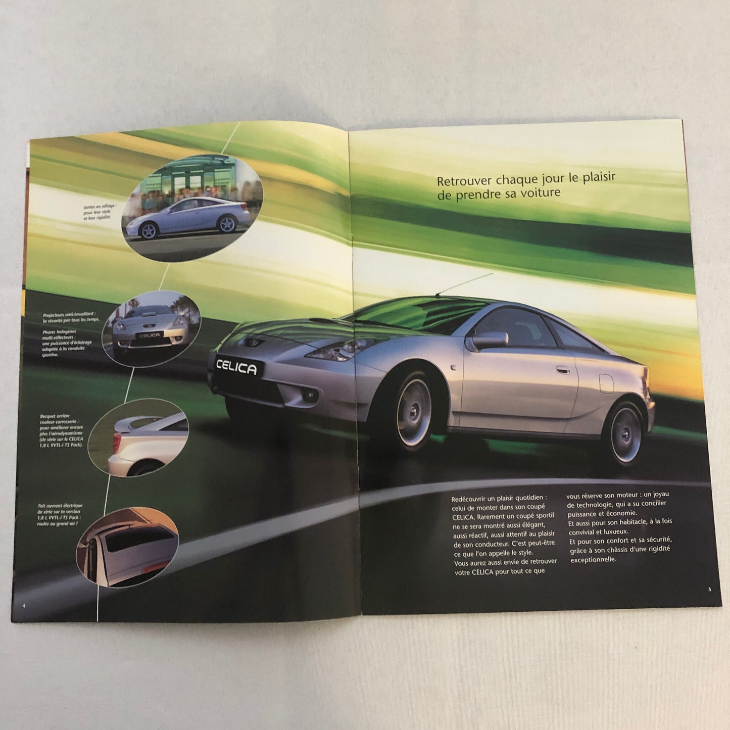 Toyota Celica Car Sales Brochure Catalog FRENCH Text European Market
