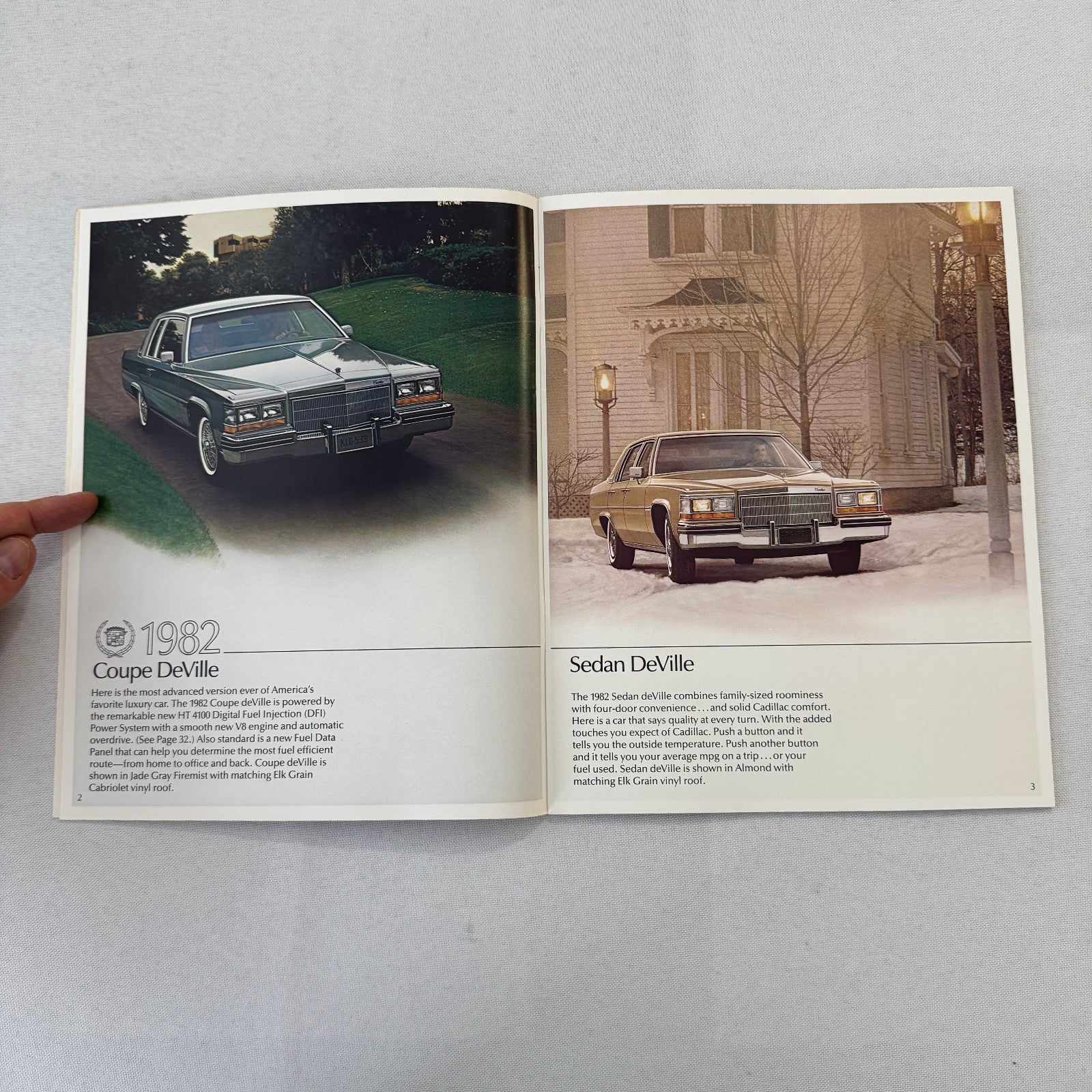 1982 Cadillac Car Sales Brochure Catalog Fleetwood Brougham Eldorado DeVille