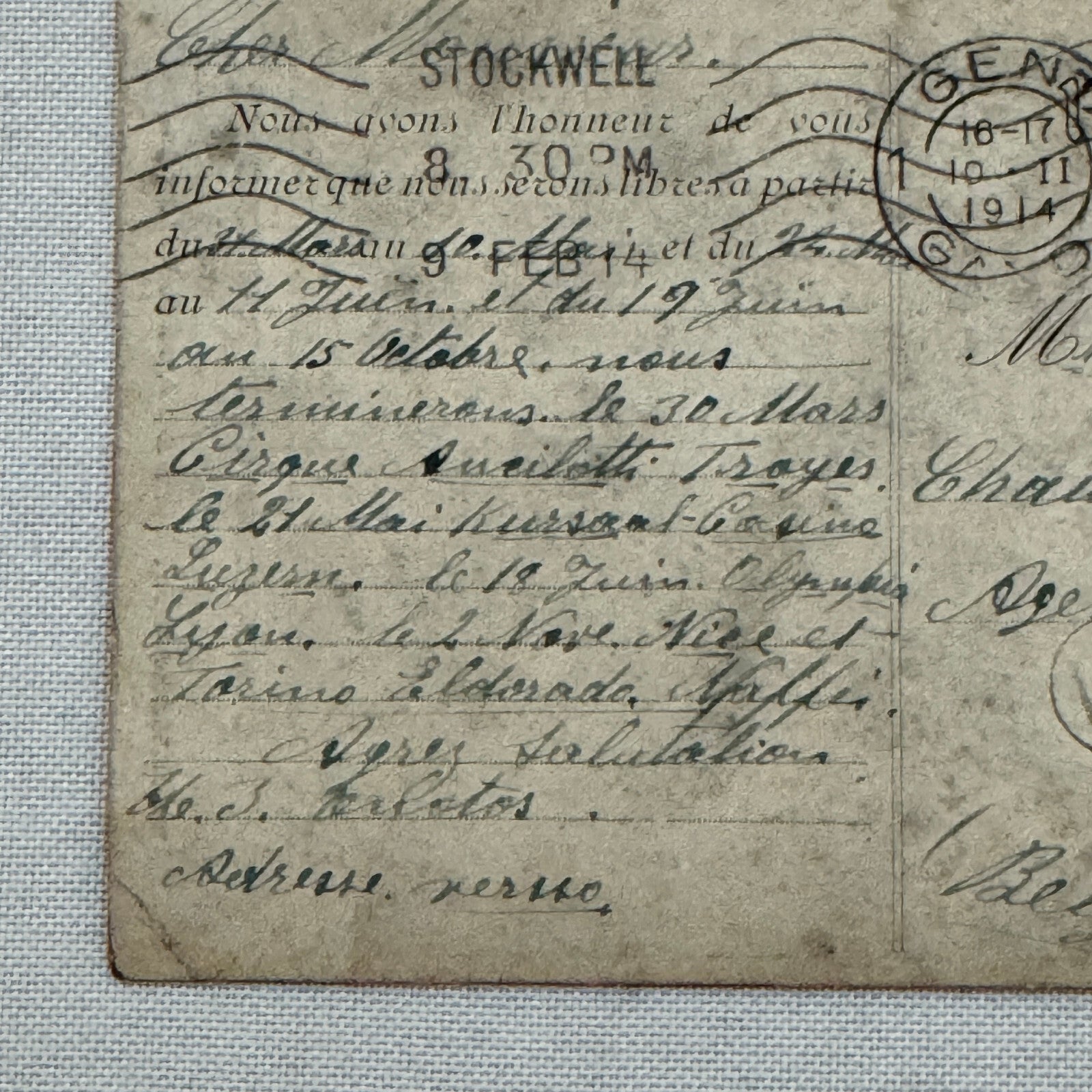 Vintage Circus Comedy Act Postcard Post Card The Onoto Brothers 1914 Postmark