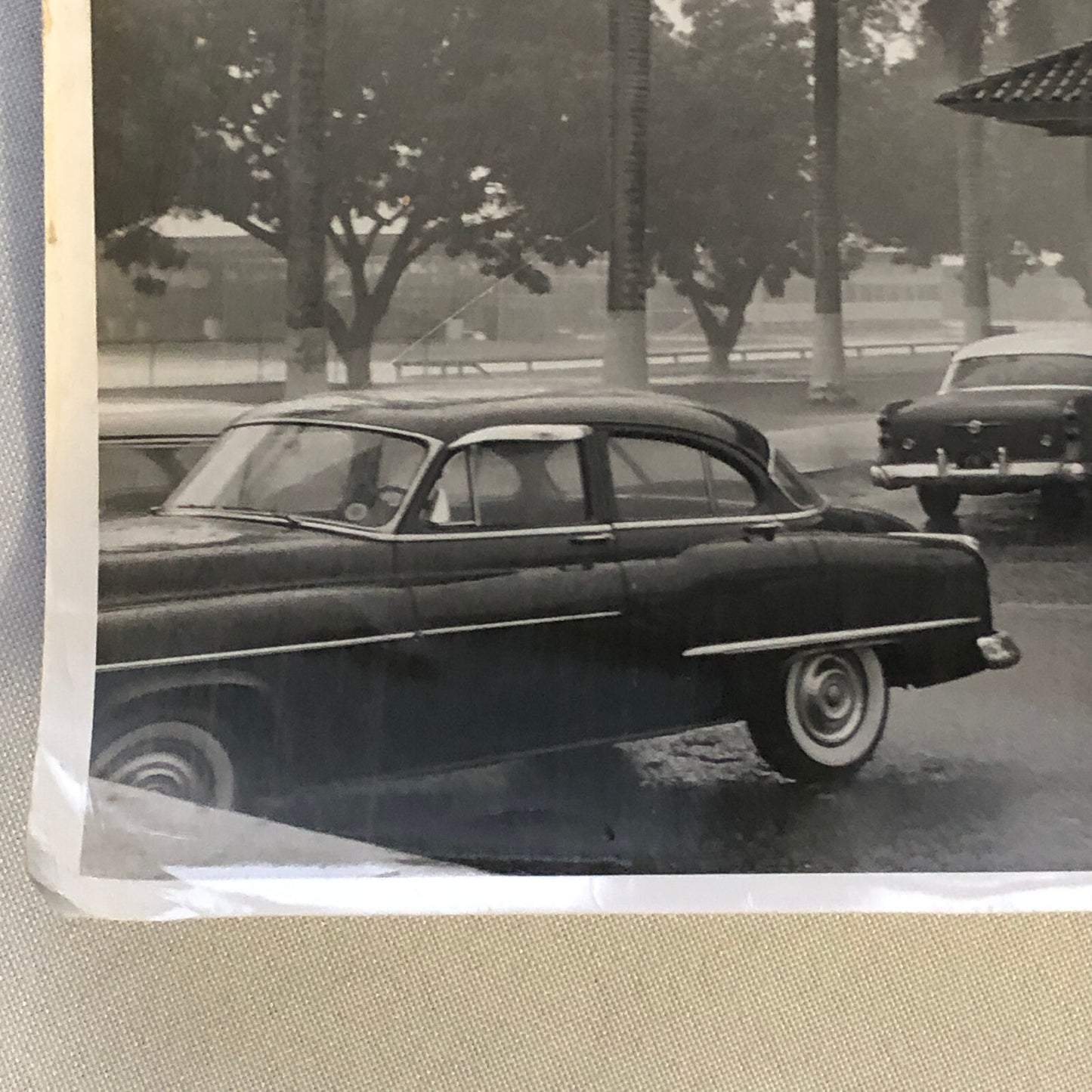 Vintage Photo Photograph Print Cars in the Rain - Tag PSAS23