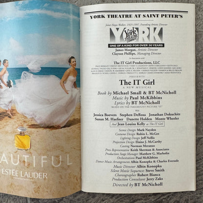 The IT Girl Theater Playbill Cast Signed Autographed Jean Louisa Kelly