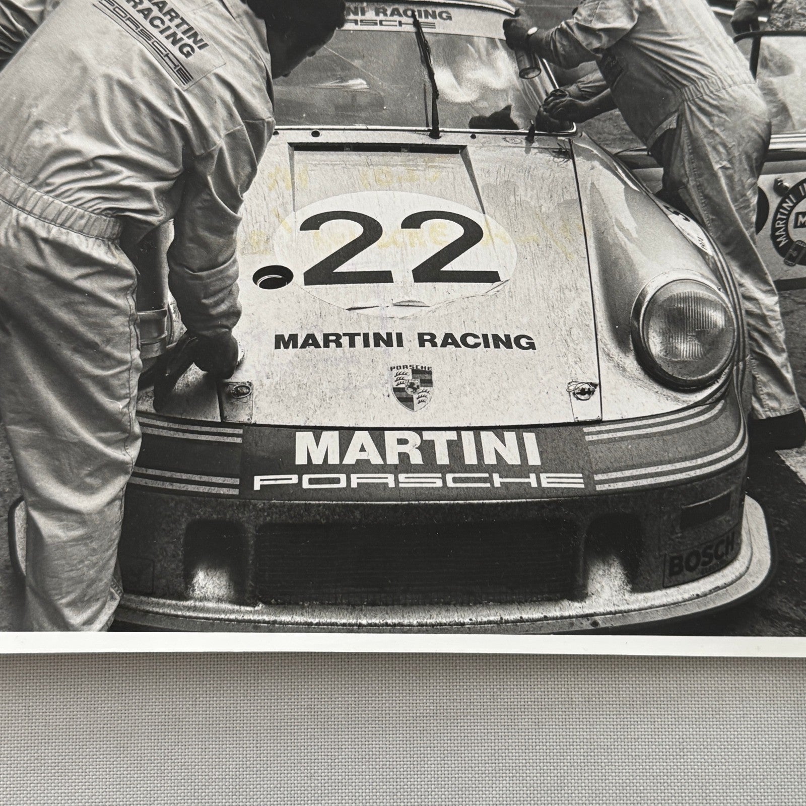 Porsche 935 Martini Racing Car Vintage Factory Press Photo Photograph Print