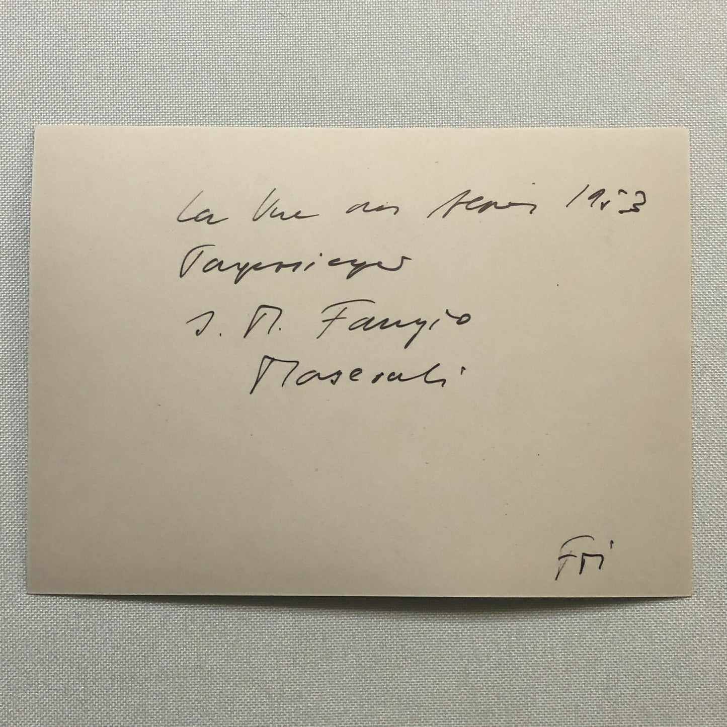 Juan Manuel Fangio Maserati Racing Photo Photograph Print 