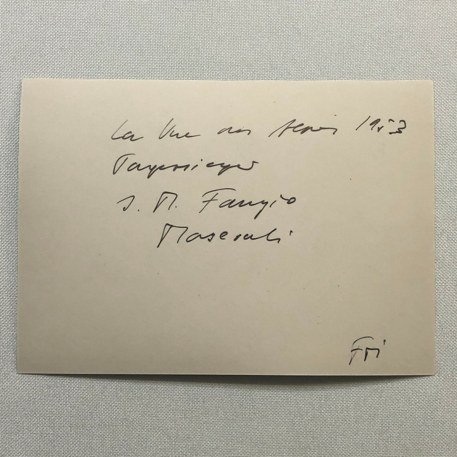 Juan Manuel Fangio Maserati Racing Photo Photograph Print 