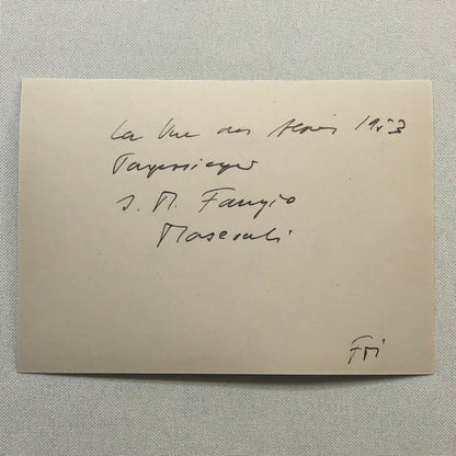 Juan Manuel Fangio Maserati Racing Photo Photograph Print 