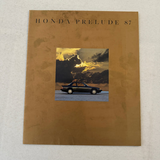 1987 Honda Prelude Car Sales Brochure Catalog Advertising