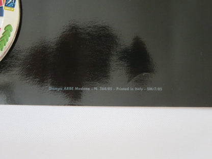 Poster Ferrari 412 Original 1980s Factory Automotive Art Decor Silver Car