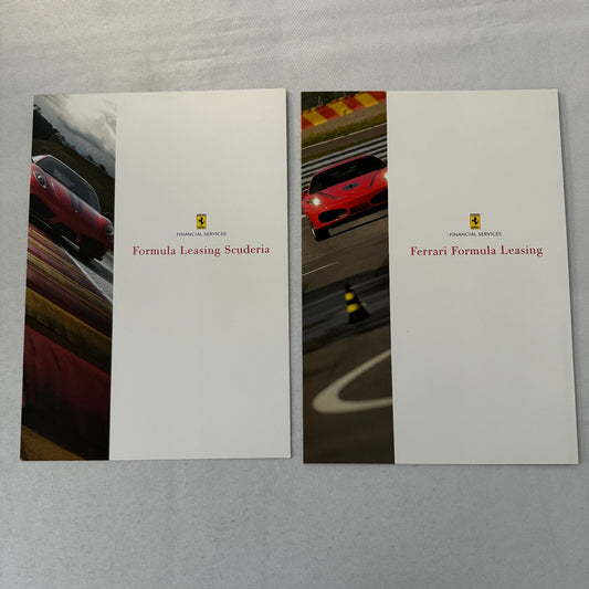 Ferrari Financial Services Formula Leasing Sales Brochure Catalog Advertising