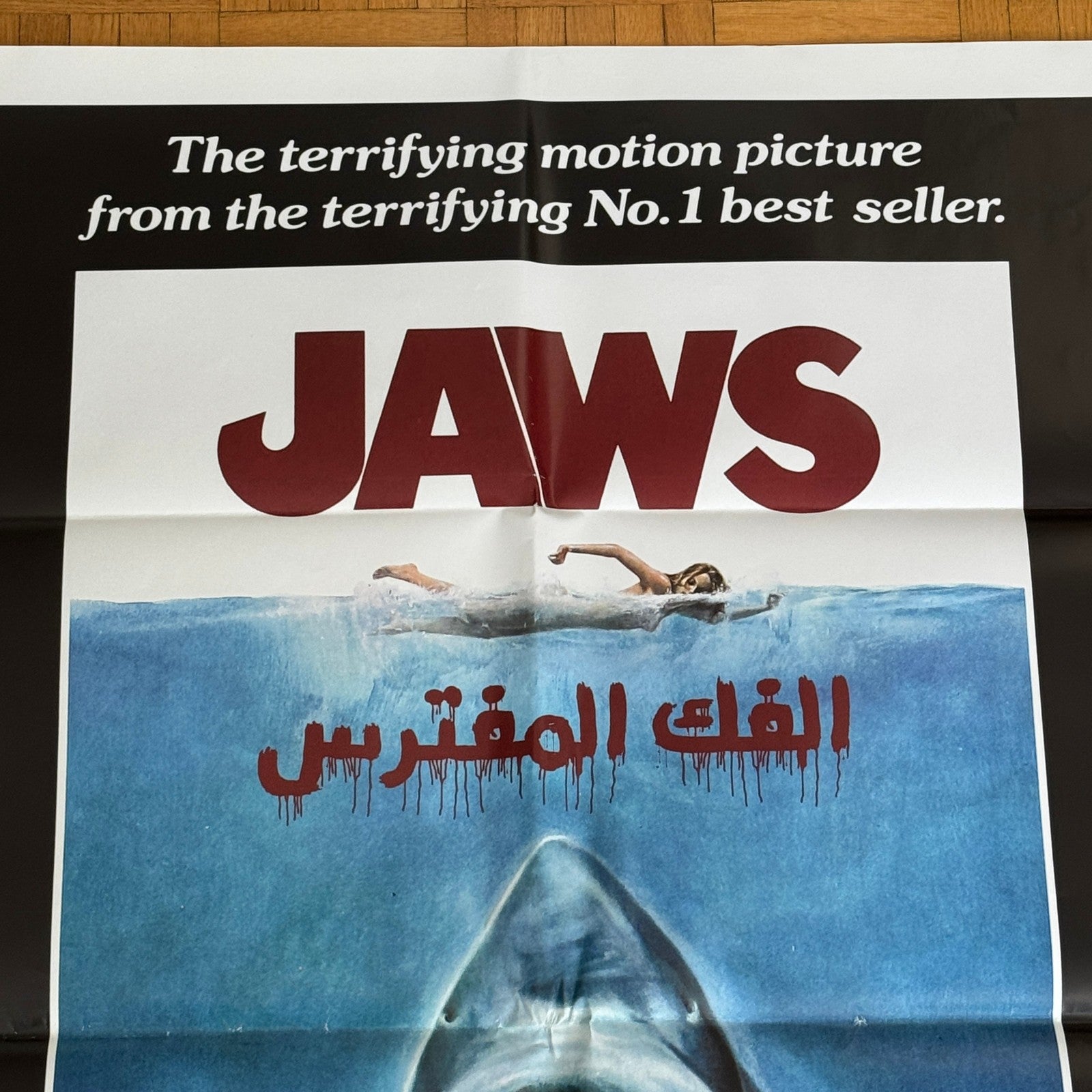 JAWS EGYPTIAN Re-Release Movie Poster Rare 1990s-2000s era Iconic Image